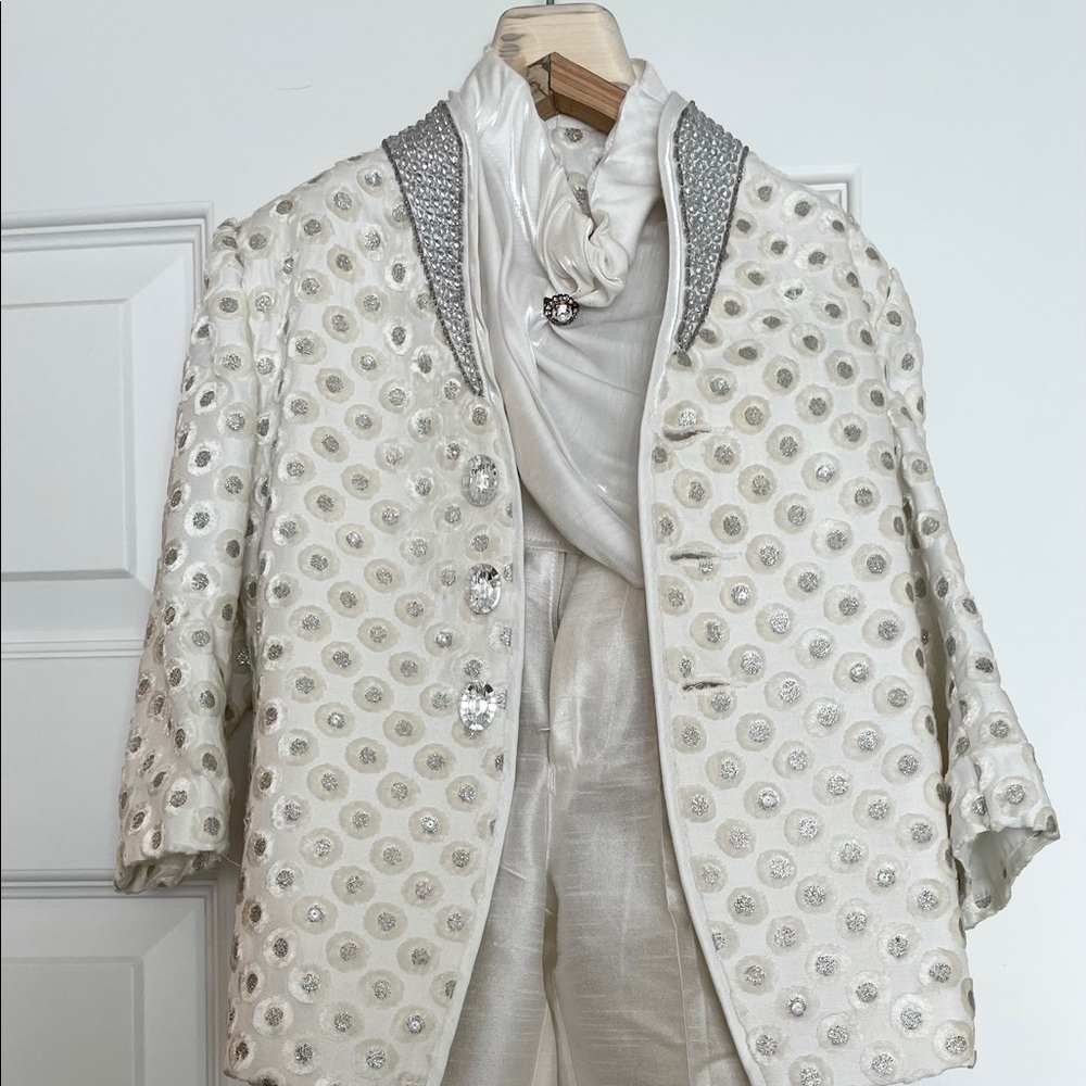 Baby 3 piece formal suit white size 1